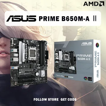 A NOVA tecnologia ASUS PRIME B650M-UM ⅱ Soquete EM5 placa suporta AMD Ryzen Série 7000 DDR5 128GB 6400 MHz PCI-E 5.0 M. 2 área de Trabalho