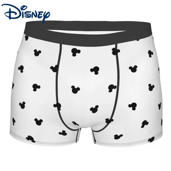 Novidade Boxeador Mickey Cartoon Shorts Calcinhas Cuecas de Homem roupa interior Macio da Disney Cuecas para homens