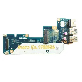 Original Para 15R 5520 7520 USB, LAN Ethernet Conector da Placa LS-8242P 0N7JHH N7JHH