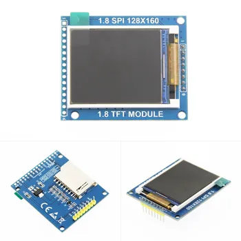 1,8 polegadas TFT módulo de módulo de LCD com PCB backplane SPI porta serial só precisa de 4 IO