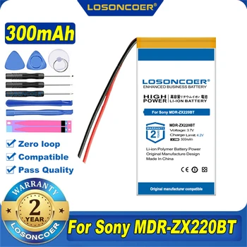 100% Original LOSONCOER NOVO 300mAh Bateria Para Sony MDR-ZX220BT fone de ouvido Bluetooth