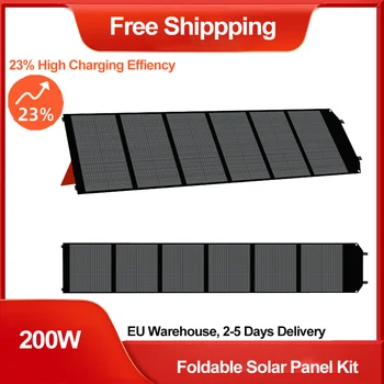 100W 200W Painel Solar Dobrável, Kit Solar Panles Com QC3.0 Rápido Carregamento USB Porta Para o Acampamento de Telefone Celular Exterior de Alimentação de Bateria