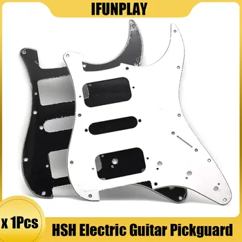11 Furos Guitarra Elétrica Pickguard 3ply HSH Guitarra Pickguard Zero Placa de FD ST Guitarra Elétrica