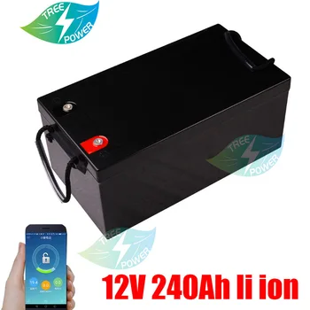 12V 240AH Li ION bateria 150AH RV solar e Motor de Lítio de Fosfato de Ferro de Acampamento ao ar livre impermeável