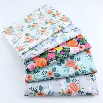 160 cm*50 cm jardim de flores recém-nascido tecido de algodão DIY de roupa de cama quilting de vestuário, vestido de retalhos de tecido de algodão de crianças pano tecido