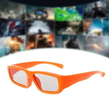 1Pc Crianças Estéreo 3D com Óculos Passivo Circularmente Polarizada Unissex, os Óculos 3D Suporte 3D Polarizados Tv para a Maioria dos Cinemas Nacionais