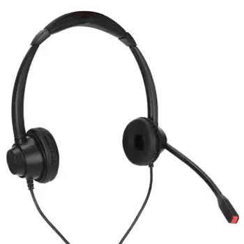 2,5 mm de Negócios Fone de ouvido Binaural Fone de ouvido com Fio com HD de Microfone para um Home Office de Call Center de Telemarketing quente