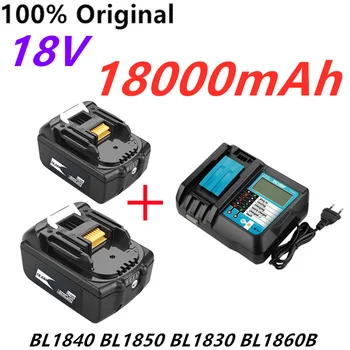2020 BL1860 Recarregável da Bateria 18 V 18000mAh de íon de Lítio para Makita Bateria 18v BL1840 BL1850 BL1830 BL1860B LXT 400+carregador