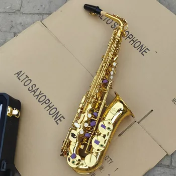 2023 JUPITER JAS-669 Nova Chegada Alto Eb Sintonia Saxofone Bronze Instrumento Musical Laca Ouro Sax Com o Caso Bocal Navio Livre
