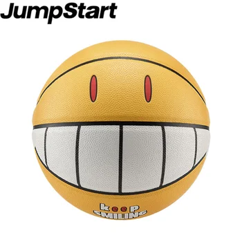 2023 Jump Start JRS sorriso da cara legal, sempre sorrindo, basquete Tamanho de uma bola de 7 de Couro PU Exterior, Interior de Correspondência de Treinamento de Basquete