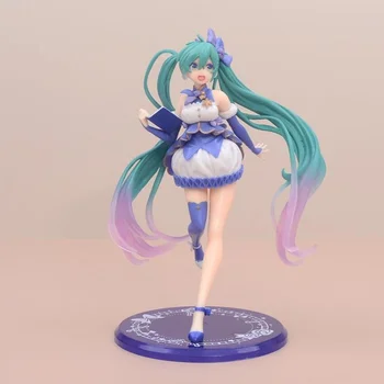 2023 Novo Anime 19cm Hatsune Miku Bonito Kawaii Cantora Virtual Miku Mangá Estátua de Figuras de Pvc Modelo Colecionável Brinquedo de Menina de Presente
