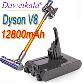 2023 Original DysonV8 12800mAh 21.6 Bateria V para Dyson V8 Absoluto /Fofo/Animal Li-ion Aspirador Bateria recarregável