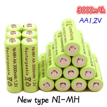 2023New tipo de 1,2 v AA3000mAh NI-MH bateria Recarregável Para a lanterna brinquedos jogador do relógio