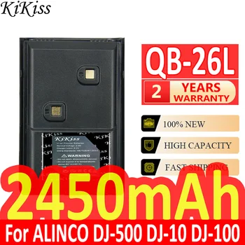 2450mAh KiKiss Poderosa Bateria de QB-26L Para ALINCO DJ-500 DJ-DJ 10-100 DJ-DJ 289 g-A10 DJ-A11 DJ-A41 DJ-W100 DJ-W500 EBP-88 H