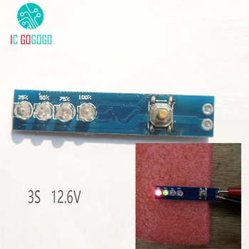 3S 12,6 V 18650 Bateria de Lítio do Indicador de Capacidade Restante por Cento Nível Testador de alimentação do Monitor placa de vídeo Lipo bateria de Li-ion 3 células