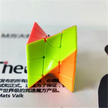 3x3 Colorido Trançado Quebra-cabeça Cubo de Brinquedo cor Real de Quebra-cabeça Cubo de Lazer Desenvolvimento de Inteligência Torcida Cubo Educativos Brinquedos