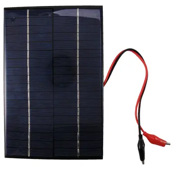 4,2 W 18V Células Solares Painel Solar de Policristalino+ Clip Para Carregamento da Bateria de 12V 200x130x3MM