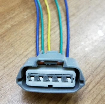 5 Pin/Forma Automotivo Sensor de Fluxo de Ar Plug MAF Soquete do Conector de Chicote de fios do Fio do Cabo Para Nissan N16 A32 A33 6189-0848