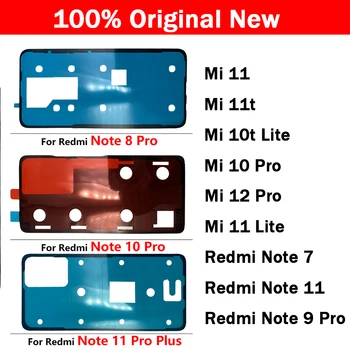 50Pcs/Lote Original Etiqueta Adesiva de Volta Carcaça Tampa da Bateria Cola Fita Para Xiaomi 11 11T 12 Pro Lite Redmi Nota 7 8 9 10 Pro
