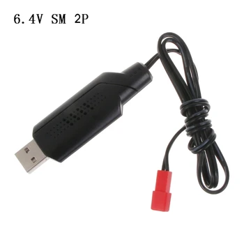 6.4 v/7.4 V, Carregador de bateria Li-eu TJS Plug para RC Brinquedos de controle remoto positivo portátil USB