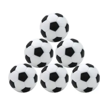 6Pcs 32mm de Futebol de Mesa Pebolim Fussball de Futebol de Acessórios para Máquina de Substituições Mini Preto Bola Branca Indoor Kids Jogo de Abastecimento