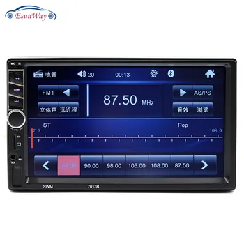 7013 Carplay Carro MP5 Touch Screen Auto de Áudio Estéreo Multimídia FM/MP5/USB/AUX/Bluetooth, Suporte de Câmera de Visão Traseira