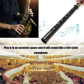 8-Buraco Bolso Sax Mini Portátil Saxofone Pouco de Saxofone Saco Musicais, Acessórios Instrumento Carregando Com Madeiras Y7C6