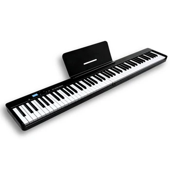 88 Teclas de Piano Dobrável Multifuncional Piano Digital Eletrônica Portátil Teclado de Piano para o Estudante de Piano Instrumento Musical
