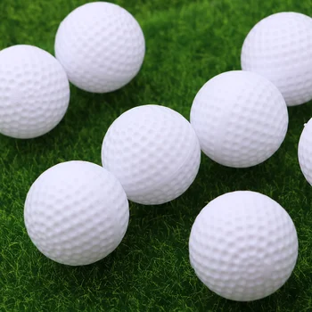 8pcs Plástico Jogo de Bolas de Brinquedo Bolas Interior para o Exterior, Bolas para crianças, Crianças Jogador de golfe (Branco) Hóquei