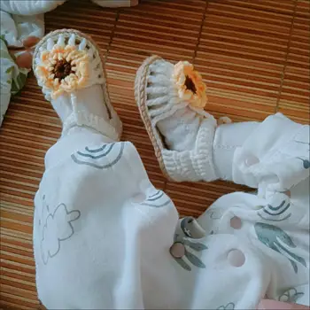 A primavera E o Verão De 2023, tecidos à Mão Bebê Sandálias Pré-passo Sapatos Macio, Sola antiderrapante Criativa de Presente de Produtos Para o Bebê Recém-nascido Sapatos