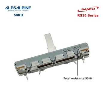 ALPES RS30 Série de Slides Potenciômetro de 50KB em uma Única unidade Sem Retenção de forte Resistência da Alavanca de:15mm de Viagem:30mm