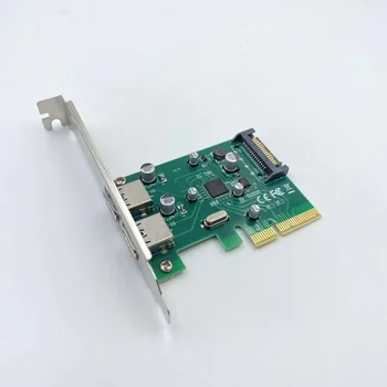 Ambiente de trabalho PCI-e USB 3.1 Expansão CardDesktop USB3.1 De Expansão CardUSB Interface Riser Card Cartão De Expansão