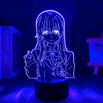 Anime Uma Voz Silenciosa Shouko Nishimiya Figura Diodo emissor de Luz para a Decoração do Quarto da Noite de Luz Garoto Bithday Presente Mangá Uma Voz Silenciosa 3d Lâmpada