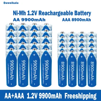 Atacado de níquel-hidrogênio AA+AAA1.2V bateria recarregável de grande capacidade e 9900mAh KTV microfones e do brinquedo as baterias de