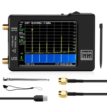 Atualizado Tinysa Analisador de Espectro de MF/HF/VHF UHF de Entrada De 0,1 MHZ-350 mhz E UHF de Entrada Para 240MHZ-960MHZ Gerador de Sinal