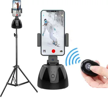 Auto Detecção De Rosto A Câmera Cardan Estabilizador Inteligente De Tiro Titular Rotação 360 Tripé Selfie Stick Para Viver Vlog De Gravação De Vídeo
