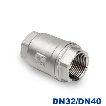 Aço Inoxidável de alta qualidade 201 304 316 Em-Linha Mola Válvula de retenção Vertical DN32/DN40 1-1/4