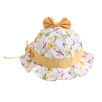 B2EB Chapéu de Balde para o Bebê de Proteção Hat 6-24M Meninas Headwear Linda Camping Chapéu