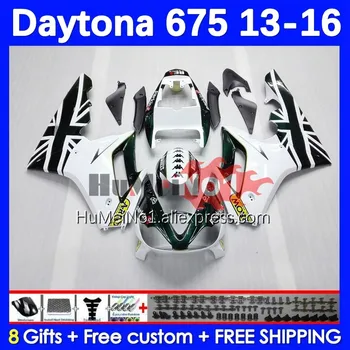 Body Kit Para Daytona, Daytona 675-675 13 14 15 16 Carroçaria 195No.64 verde escuro Daytona675 2013 2014 2015 2016 OEM Carenagem Integral