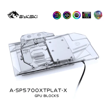 Bykski UM-SP5700XTPLAT-X GPU Água de Refrigeração do Bloco Para Sapphire Radeon RX 5700 XT Nitro+ Componente do Computador Dissipação de Calor