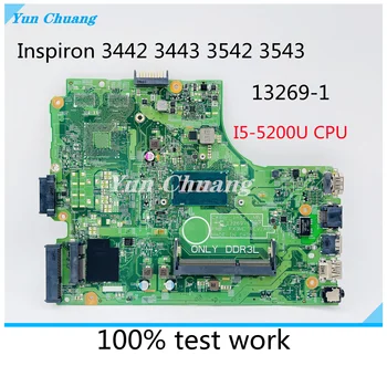 CN-0THVGR THVGR 0THVGR Para Dell Inspiron 3442 3542 5748 5749 Laptop placa-Mãe 13269-1 FX3MC I5-5200 CPU totalmente e 100% testado