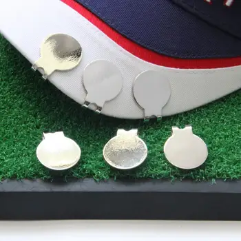 Chapéu de Clips de Metal Marcador de Bola de Golfe Ajuda de Treinamento