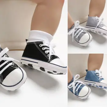 Citgeett Nova Criança Bebê Meninos Meninas Berço Sapatos De Lona De Tênis De Crianças Tênis De Skatista