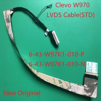 Clevo W970 Cabo de LVDS(STD) 6-43-W97K1-010-P 6-43-W97K1-010-N cabo para notebook Frete Grátis Novo Original