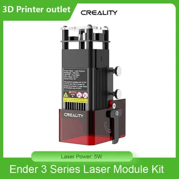 Creality 5W Lase Módulo 0.06x0.06mm Ponto de Laser Compatível Ender-3 V2/Ender-3/ Ender-3 S1/ Ender-3 S1 Pro
