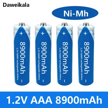 Daweikala AAA Bateria Recarregável 8900mAh 1,2 V Novas pilhas Alcalinas Recarregáveis Batery para o Diodo emissor de Luz de Brinquedo Mp3 Fã de Pequeno Microfone