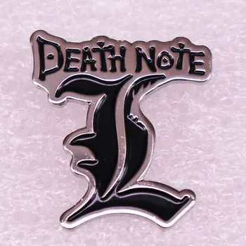 Death Note Distintivo De Lapela De Suspense Raciocínio Anime Mangá Broche De Jóias Acessório