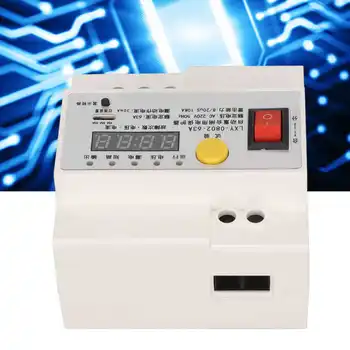 Disjuntor de corrente, três fase em curto-circuito, proteção contra vazamento, mini-disjuntor de corrente AC 220V