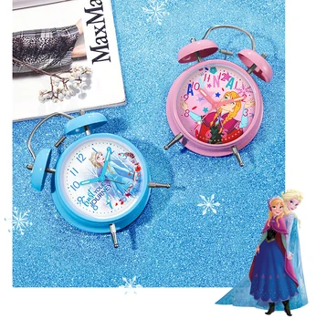 Dos Desenhos Animados De Disney Relógio Despertador Congelados Aisha Pequeno Relógio Despertador, Mute Luminoso De Cabeceira De Alarme Crianças Relógio Despertador Presentes De Plástico Da Agulha