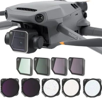 Drone Câmara Conjunto de Acessórios Para DJI Mavic 3 Lente Filtro Protetor MCUV/CPL/ND/NDPL8/16/32/64/1000 Ajustável ND2-5/6-9 Kit